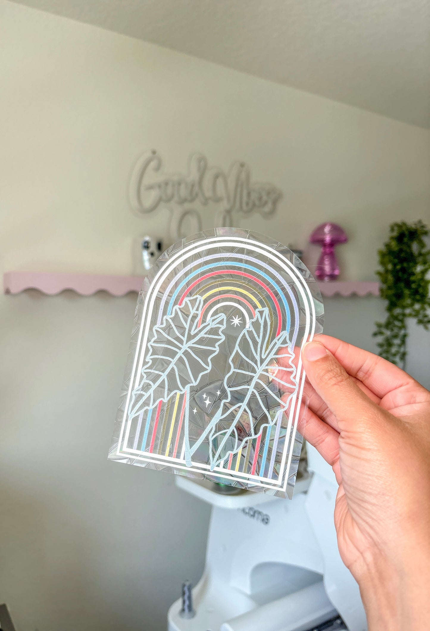 Rainbow Sun-catcher Sticker
