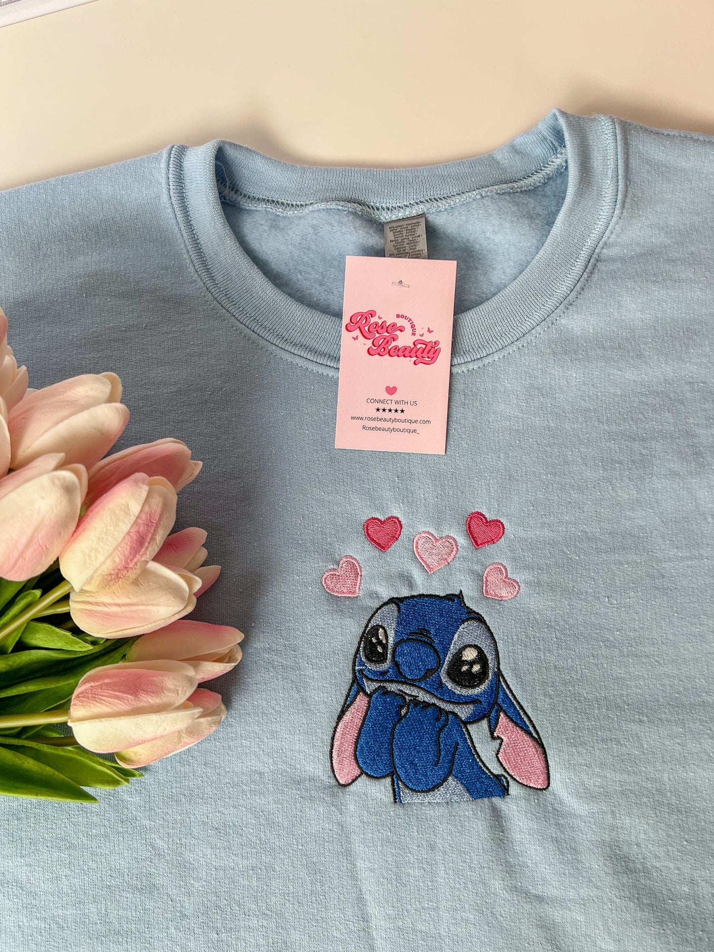 Alien Valentines Embroidered Sweatshirt