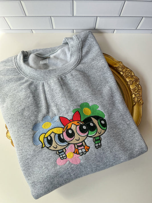 Power puff Embroidered sweater